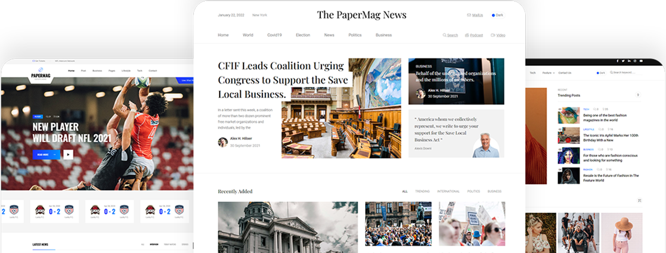 News, Blog & Magazine <br> WordPress Theme